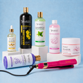 Kit Keratina Brasileña Gold 1L + Shampoo Limpieza Profunda 500ML + Shampoo Liso Perfecto 500ML + Neutralizador 500ML+ Sellador de Keratina 250ML + Aceite de Argán 100ML + Plancha Profesional Beautiful Angels