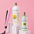 Kit Keratina Brasileña Silver 1L + Shampoo Limpieza Profunda 500ml + Plancha Beautiful Angels
