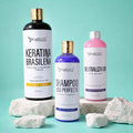 Kit Keratina Brasileña Gold + Shampoo Liso Perfecto + Neutralizador: Recupera el Control de Tu Cabello Todos los Días
