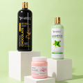 kit keratina chocolate Gold 1L + shampoo limpieza profunda 500ml + sellador 250ml