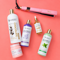 Kit Keratina Chocolate Silver 1L + Shampoo Limpieza Profunda 500ml + Shampoo Liso Perfecto 500ml + Sellador de Keratina 250ml + Aceite de Argán 100ml + Plancha Beautiful Angels