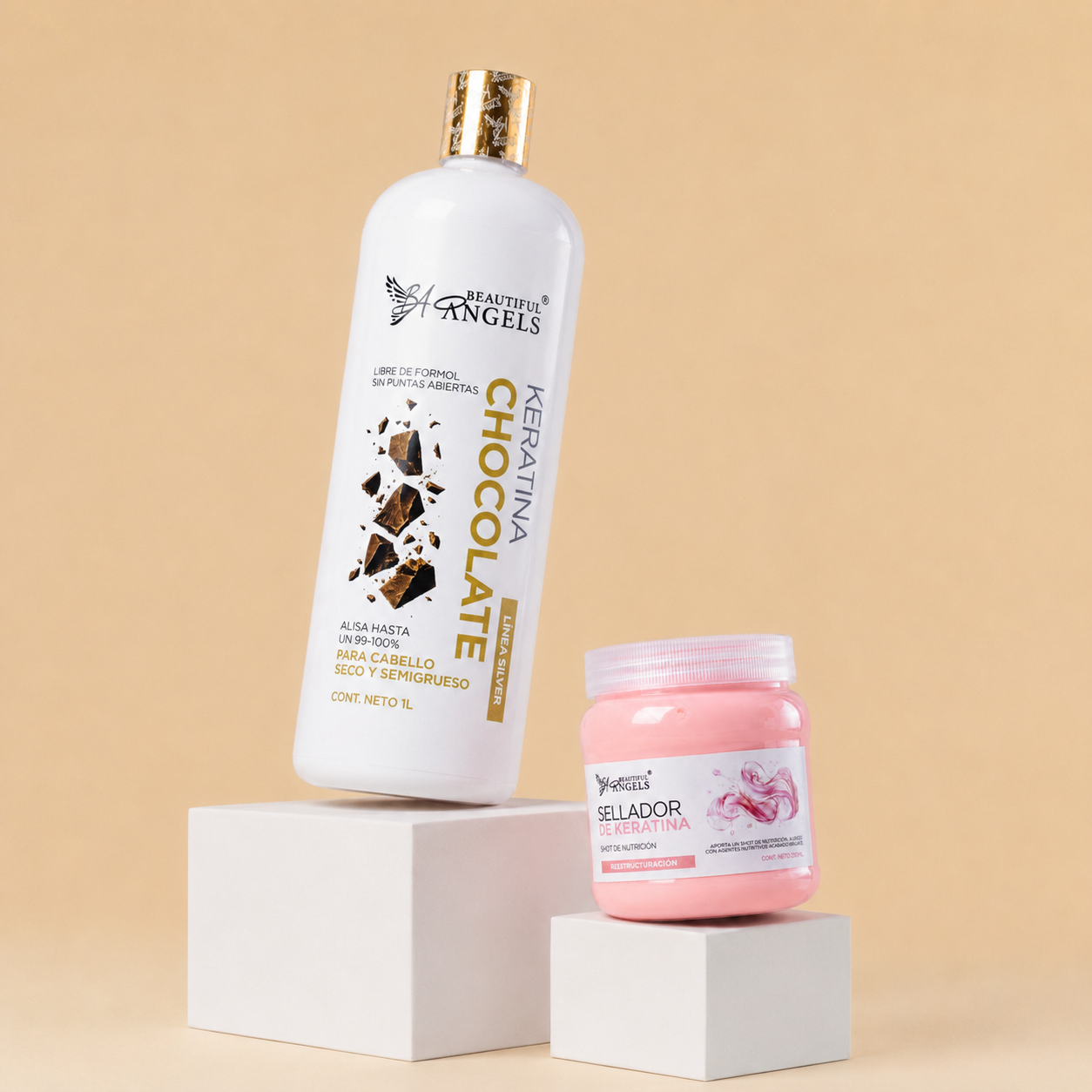 Kit Keratina Chocolate Silver 1L + Sellador de Keratina 250ML