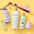 Kit Keratina Colágeno Silver 1L + Shampoo Limpieza Profunda 500ml + Shampoo Liso Perfecto 500ml + Sellador de Keratina 250ml + Aceite de Argán 100ml + Plancha Beautiful Angels