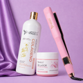 Kit Keratina Colágeno Silver 1L + Sellador de Keratina 250ml + Plancha Beautiful Angels