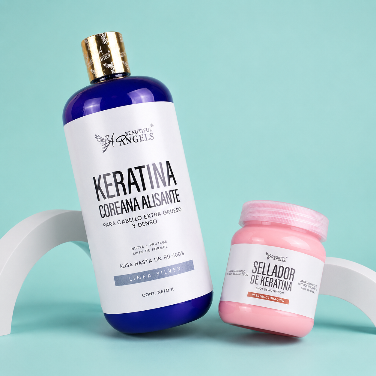 Kit Keratina Coreana Alisante + Sellador: Control Absoluto para Cabellos Gruesos y Difíciles de Dominar