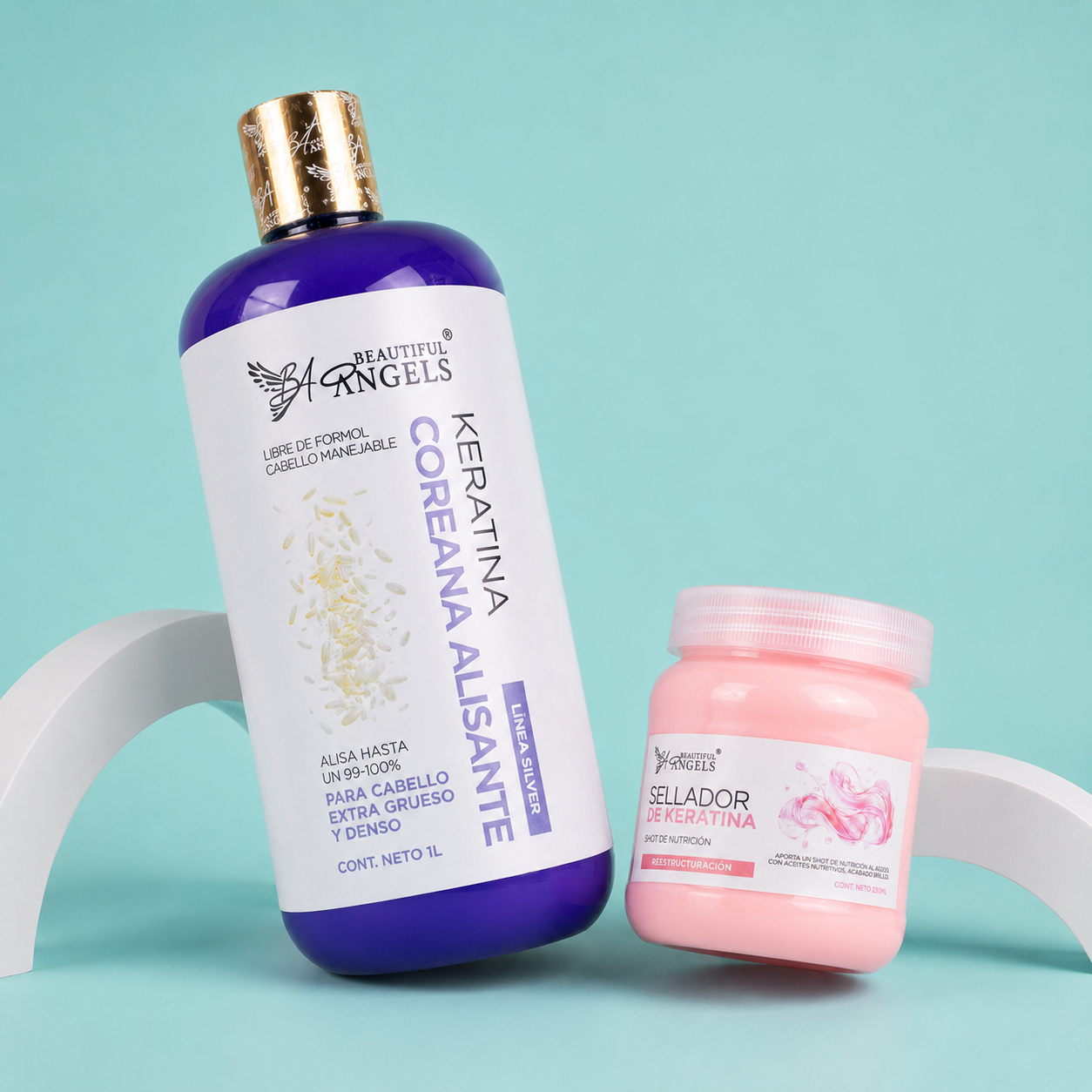 Kit Keratina Coreana Alisante Silver 1L  + Sellador de Keratina 250 ml