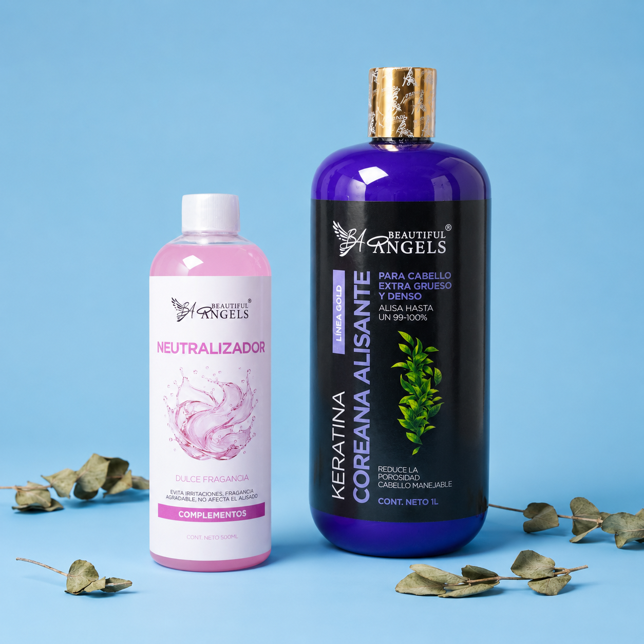 Kit Keratina Coreana Alisante Gold 1L + Neutralizador 500ML