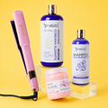 Kit Keratina Coreana Alisante Silver 1L + Shampoo Liso Perfecto 500ml + Sellador de Keratina 250ml + Plancha Beautiful Angels