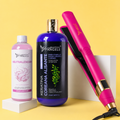Kit Keratina Coreana Alisante Gold 1L + Neutralizador 500ml + Plancha Beautiful Angels