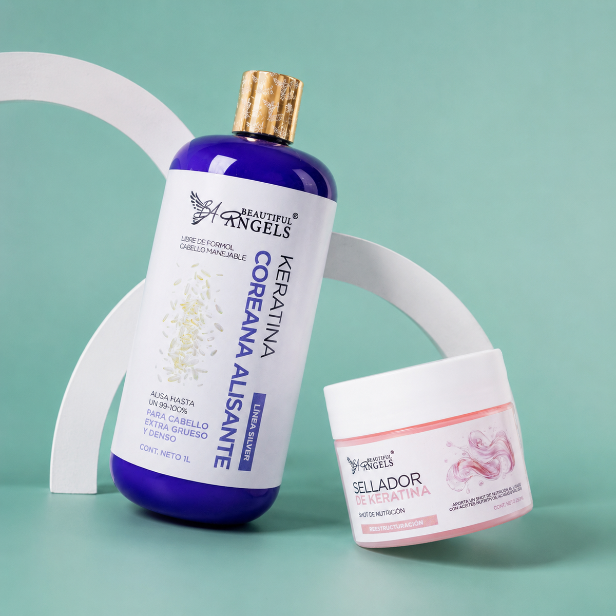 Kit Keratina Coreana Alisante Silver 1L  + Sellador de Keratina 250 ml