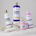 Kit Keratina Coreana Alisante Gold + Shampoo Limpieza Profunda + Neutralizador + Sellador de Keratina: Control intenso para cabello grueso, denso y difícil de manejar.