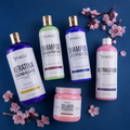 Kit Keratina Coreana Alisante Gold + Shampoo Limpieza Profunda + Shampoo Liso Perfecto + Neutralizador + Sellador de Keratina: Prepara, alisa, sella y prolonga un liso potente para cabello grueso y denso.