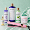 Kit Keratina Coreana Alisante Silver 1L + Shampoo Limpieza Profunda 500ml + Shampoo Liso Perfecto 500ml + Sellador de Keratina 250ml + Aceite de Argán 100ml + Plancha Beautiful Angels
