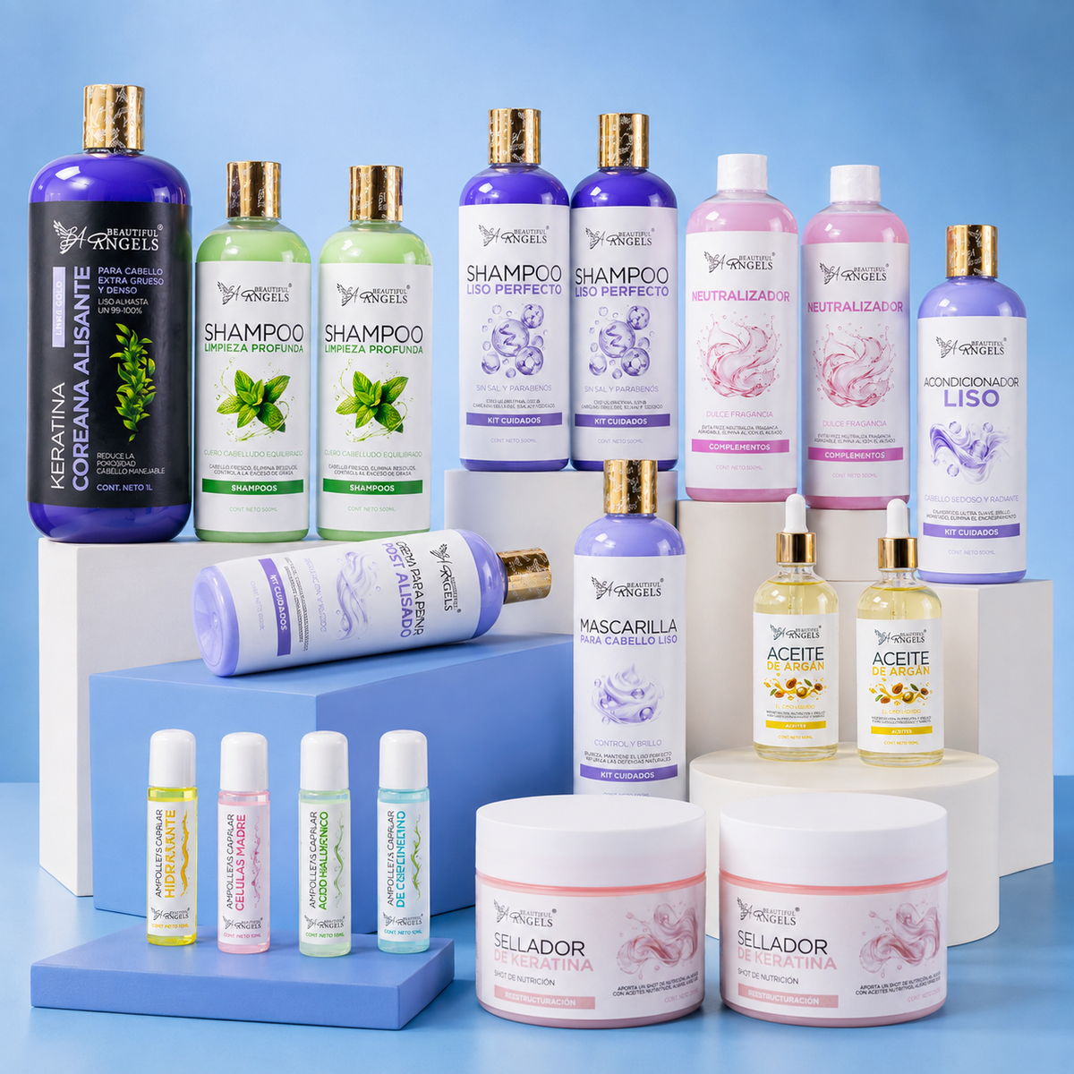 Kit Completo Keratina Coreana Alisante Gold
