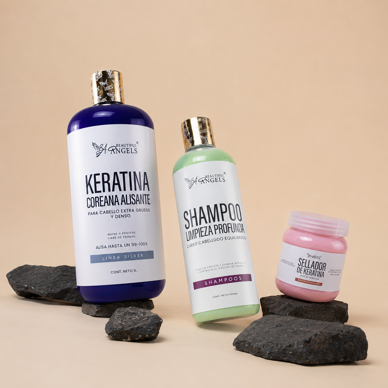 Kit Keratina Coreana Alisante Silver + Shampoo + Sellador