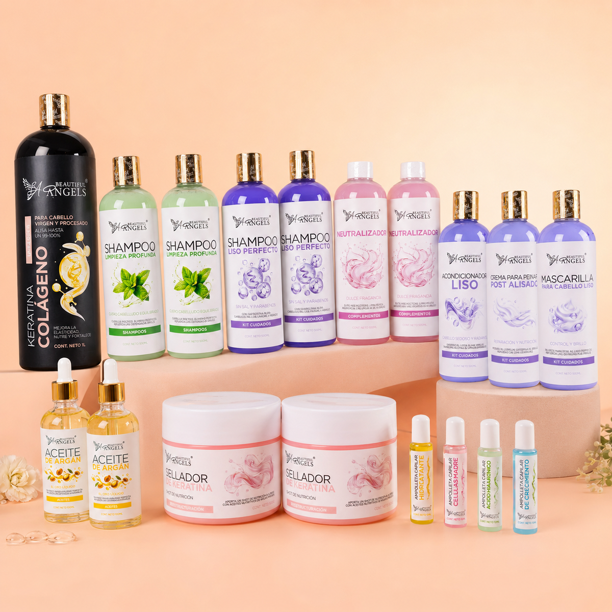 Kit Completo Keratina Colágeno Gold