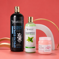KIT Keratina Efecto Espejo Gold 1L + Shampoo limpieza profunda 500ml + sellador 250ml
