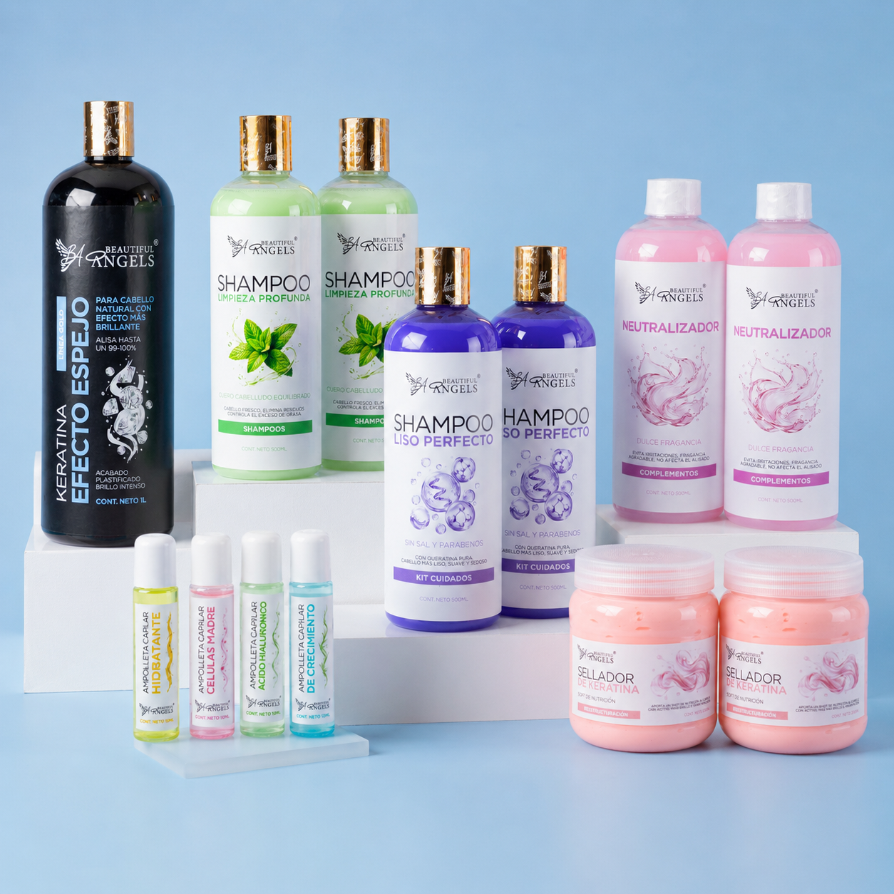 Kit Básico Keratina Efecto Espejo Gold