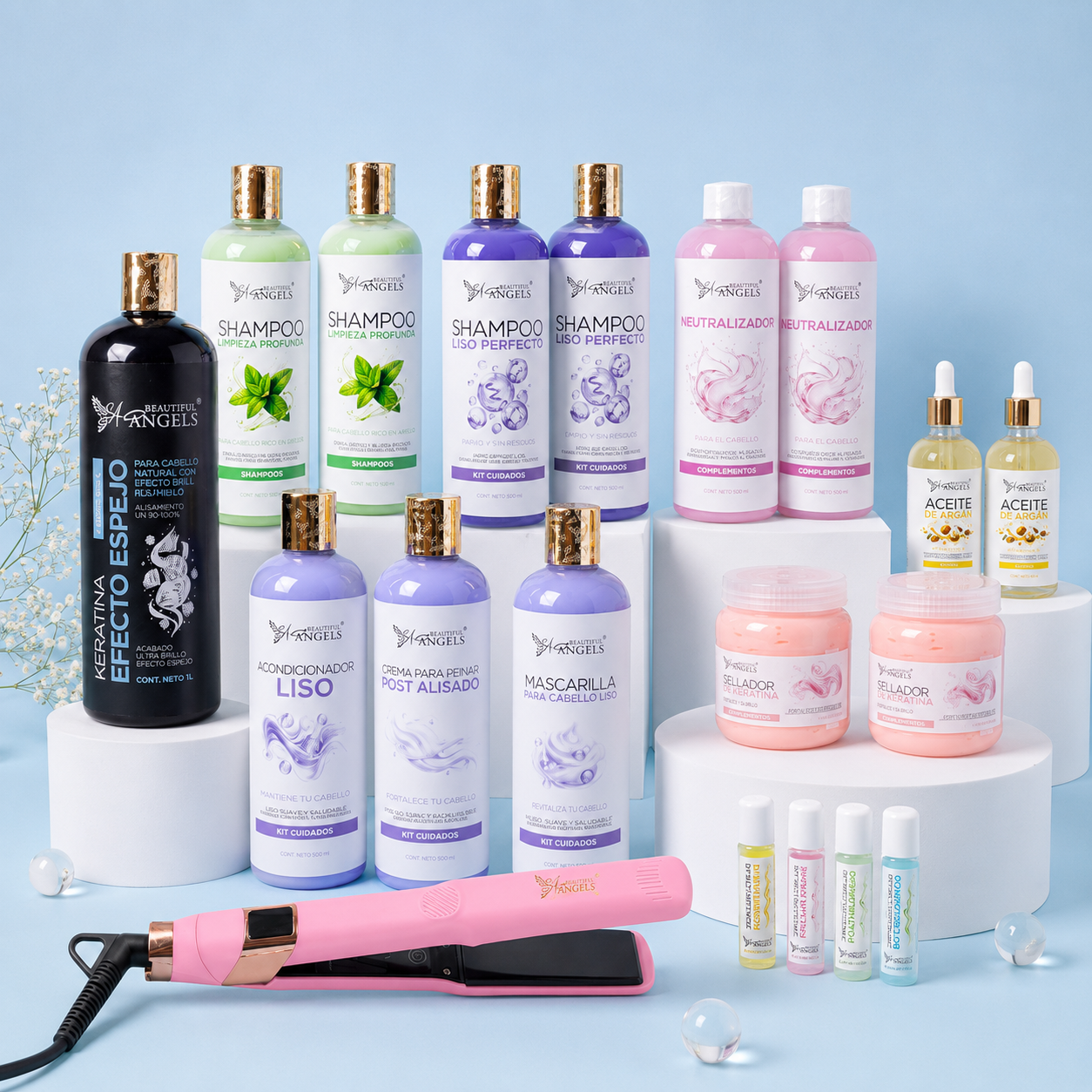 Kit Profesional Keratina Efecto Espejo Gold