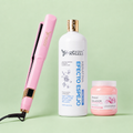 Kit Keratina Efecto Espejo Silver 1L + Sellador de Keratina 250ml + Plancha Beautiful Angels