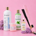 Kit Keratina Efecto Espejo Silver 1L + Shampoo Limpieza Profunda 500ml + Sellador de Keratina 250ml + Aceite de Argán 100ml + Plancha Beautiful Angels
