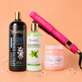 Kit Keratina Efecto Espejo Gold 1L + Shampoo Limpieza 500ml + Sellador de Keratina 250ml + Plancha Beautiful Angels