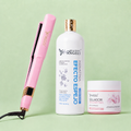 Kit Keratina Efecto Espejo Silver 1L + Sellador de Keratina 250ml + Plancha Beautiful Angels