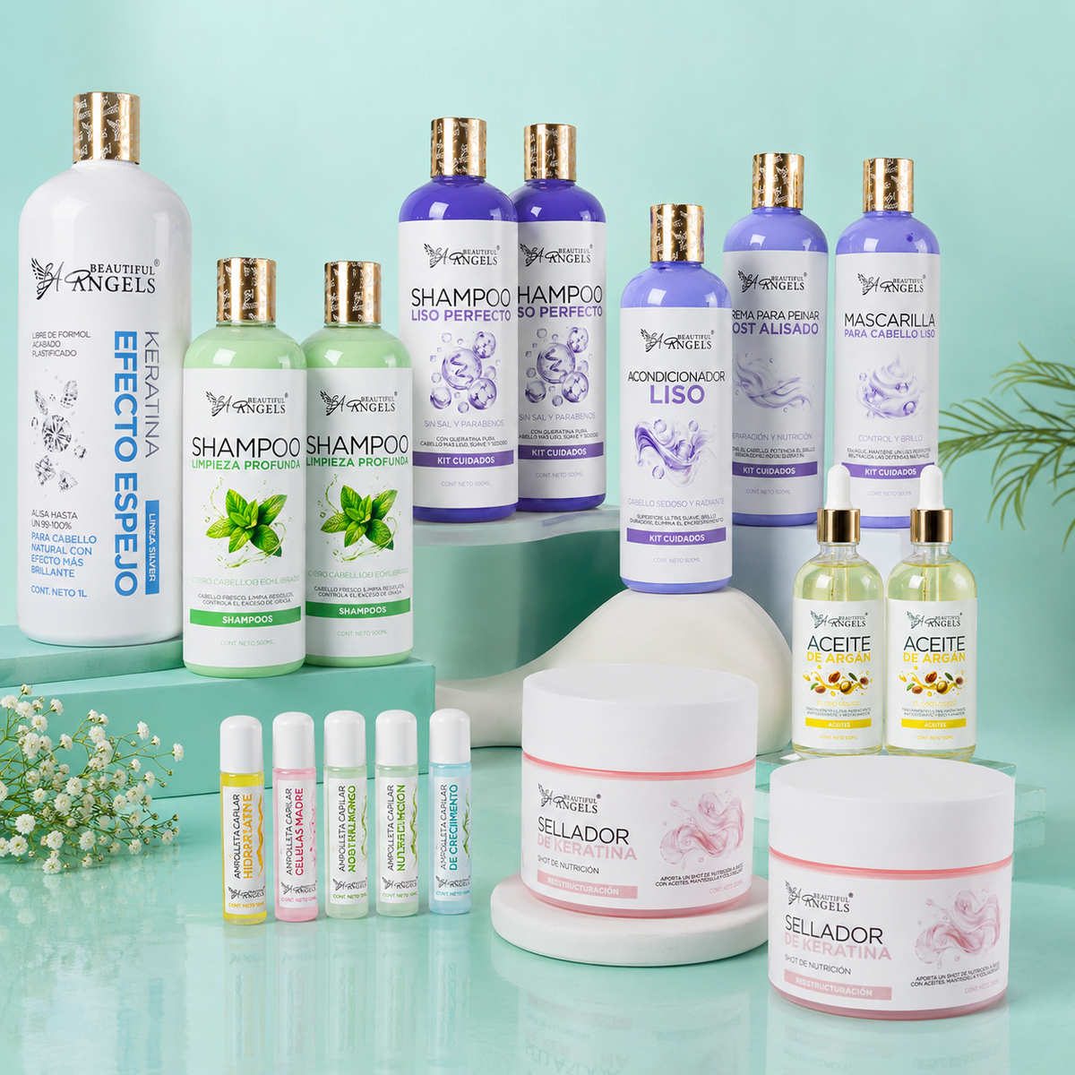 Kit Completo Keratina Efecto Espejo Silver
