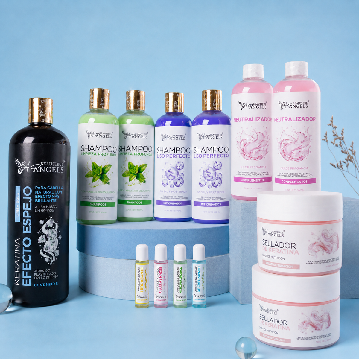 Kit Básico Keratina Efecto Espejo Gold