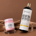Keratina Japonesa Gold + Sellador de Keratina:  El alisado ideal para cabello virgen que busca brillo intenso, suavidad extrema y control total del frizz