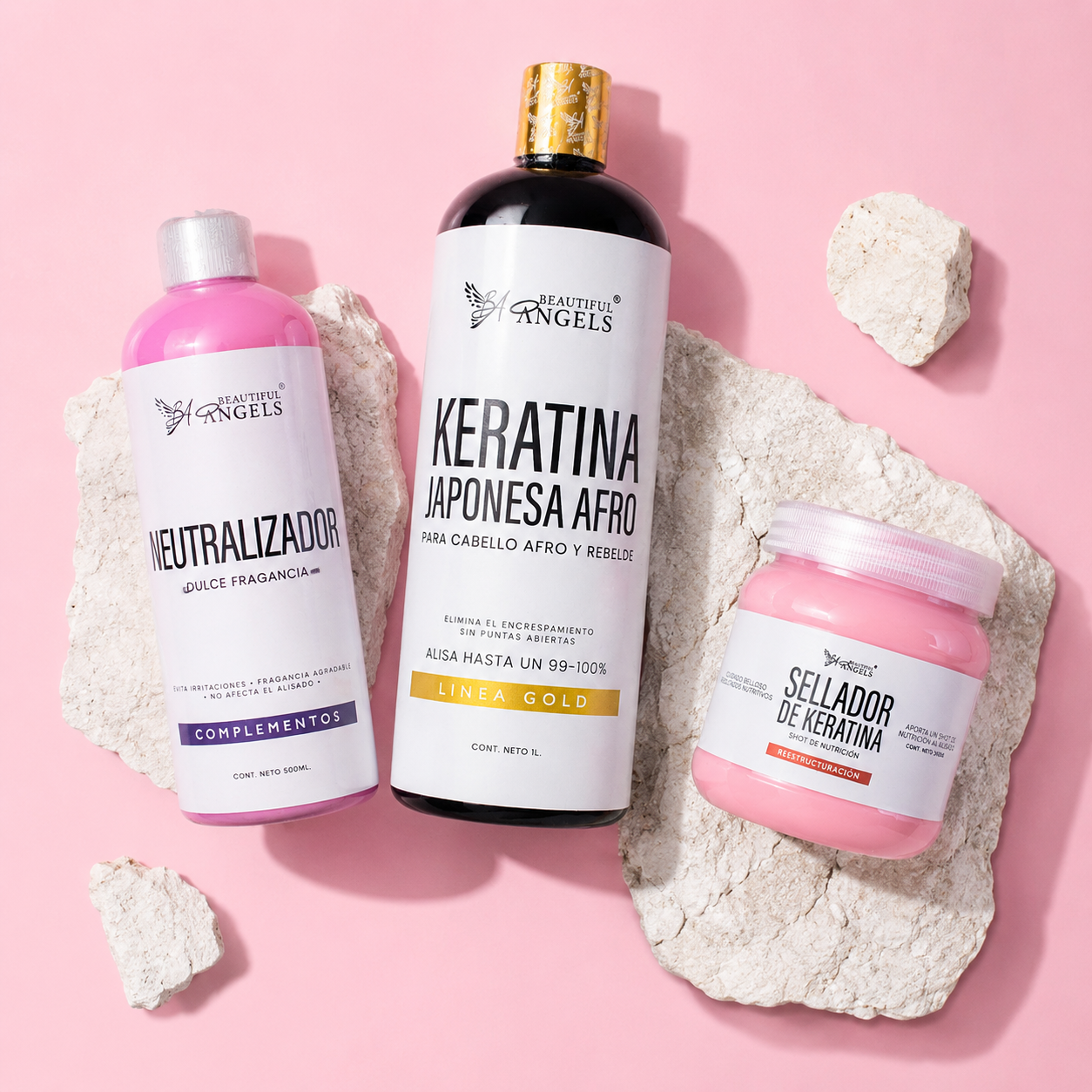 Keratina Japonesa Afro Gold + Neutralizador + Sellador de Keratina: La solución para el cabello más rebelde y difícil de alisar