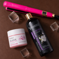 Kit  Keratina Japonesa Afro Gold 1L+ Sellador de Keratina 250ml + Plancha Profesional Beautiful Angels