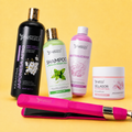 Kit Keratina Japonesa Afro Gold 1L + Shampoo Limpieza Profunda 500ML + Neutralizador 500ML + Sellador de Keratina 250ML + Plancha Profesional Beautiful Angels