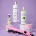 Kit Keratina Japonesa Ultra Afro Silver 1L + Shampoo Limpieza Profunda 500ml + Sellador de Keratina 250ml + Aceite de Argán 100ml + Plancha Beautiful Angels