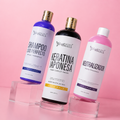 Kit Japonés Gold Cabello Virgen: Keratina Japonesa Gold + Shampoo Liso Perfecto + Neutralizador: Liso natural, brillo intenso y suavidad duradera.