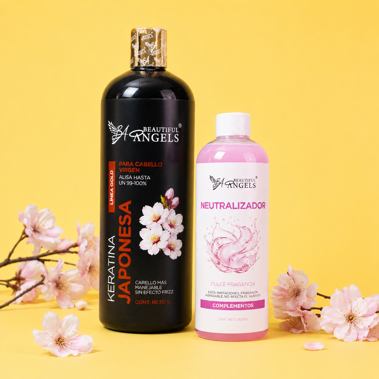 Kit Keratina Japonesa Afro Gold 1L + Neutralizador 500ML