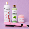 Kit Keratina Japonesa Silver 1L + Shampoo Limpieza Profunda 500ml + Sellador de Keratina 250ml + Plancha Beautiful Angels