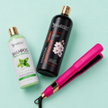 Kit Keratina Japonesa Gold 1L + Shampoo Limpieza Profunda 500ml + Plancha Beautiful Angels