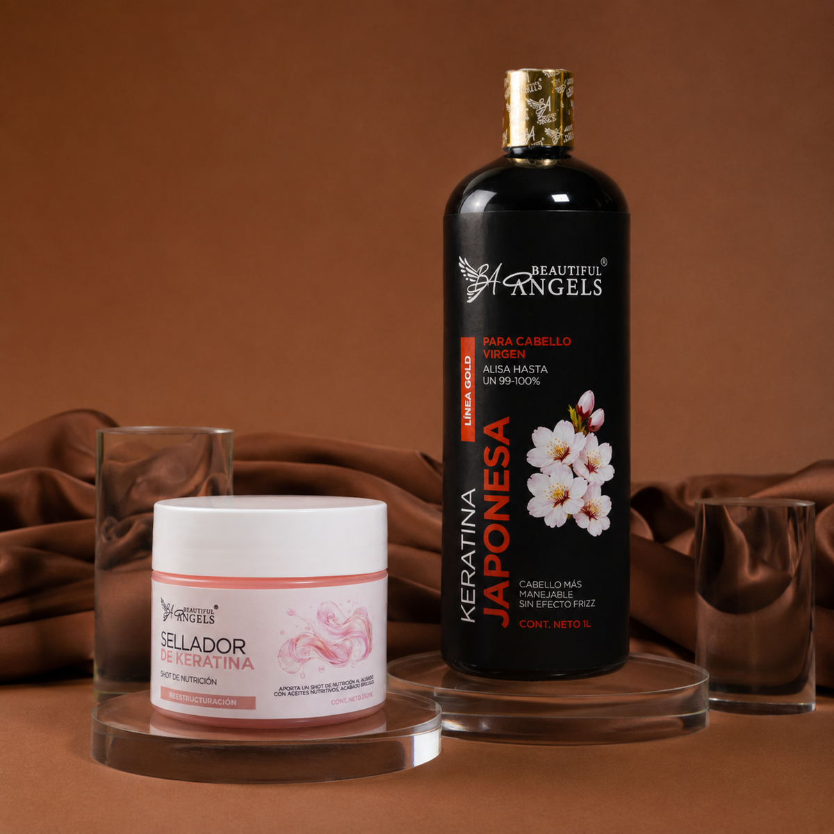 Kit Keratina Japonesa Gold 1L + Sellador de Keratina 250 ML