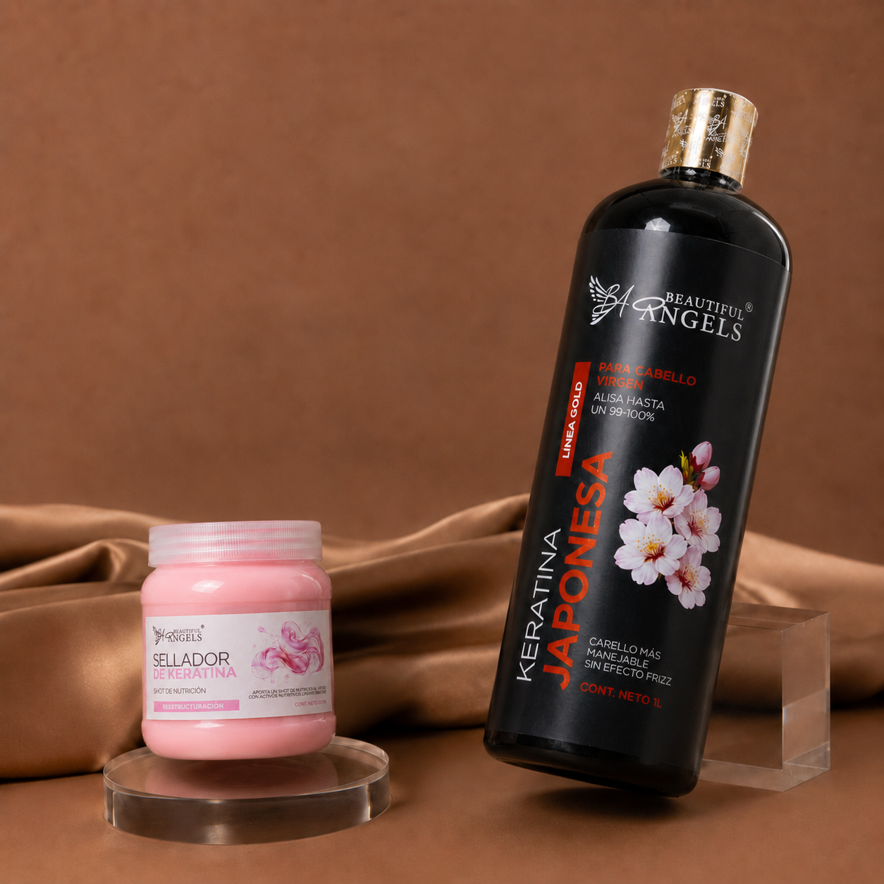 Kit Keratina Japonesa Gold 1L + Sellador de Keratina 250 ML