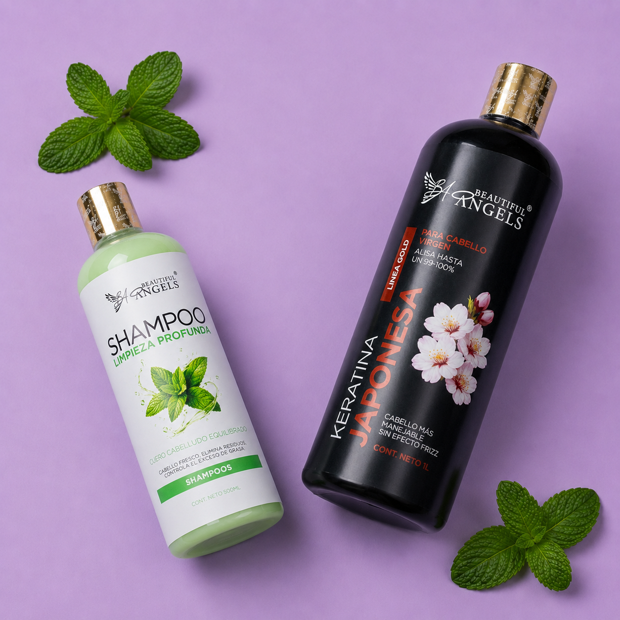 Kit Keratina Japonesa Gold 1L + Shampoo Limpieza Profunda 500 ML