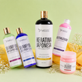 Kit Keratina Japonesa Gold + Shampoo Limpieza Profunda + Shampoo Liso Perfecto + Neutralizador + Sellador de Keratina