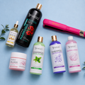 Kit Keratina Marroquí Gold 1L + Shampoo Limpieza Profunda 500ML + Shampoo Liso Perfecto 500ML + Neutralizador 500ML+ Sellador de Keratina 250ML + Aceite de Argán 100ML + Plancha Profesional Beautiful Angels