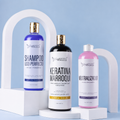Kit Keratina Marroquí Gold + Shampoo Liso Perfecto + Neutralizador: Liso brillante, frizz controlado y color con apariencia radiante.
