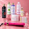 Kit Profesional Keratina Marroquí Gold 500ml Beautiful Angels — Liso Natural y con Movimiento, Ideal para Mechas y Balayage
