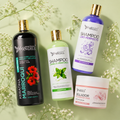 Kit Keratina Marroquí Gold 1 L + Shampoo Limpieza Profunda 500 ML + Sellador de Keratina 250 ML + Shampoo Liso Perfecto 500 ML
