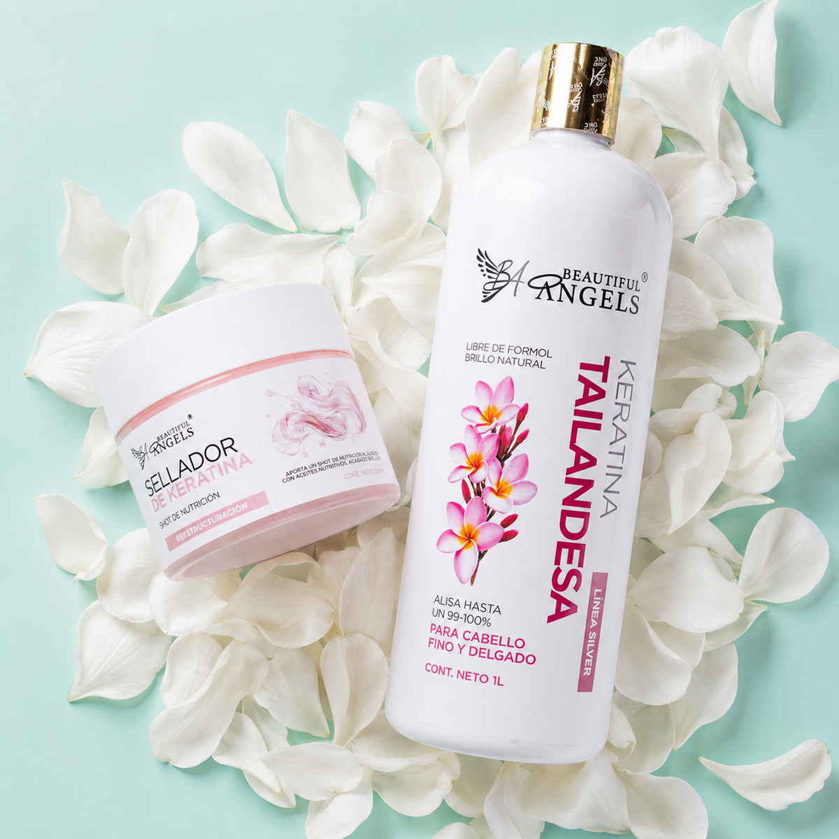 Kit Keratina Tailandesa Silver 1L + Sellador de Keratina 250ML