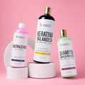 Kit Keratina Tailandesa Gold + Shampoo Limpieza Profunda + Neutralizador: Logra un acabado más ligero, brillante y controlado desde la primera aplicación