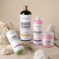 Kit Keratina Tailandesa Gold + Shampoo Limpieza Profunda + Neutralizador + Sellador de Keratina
