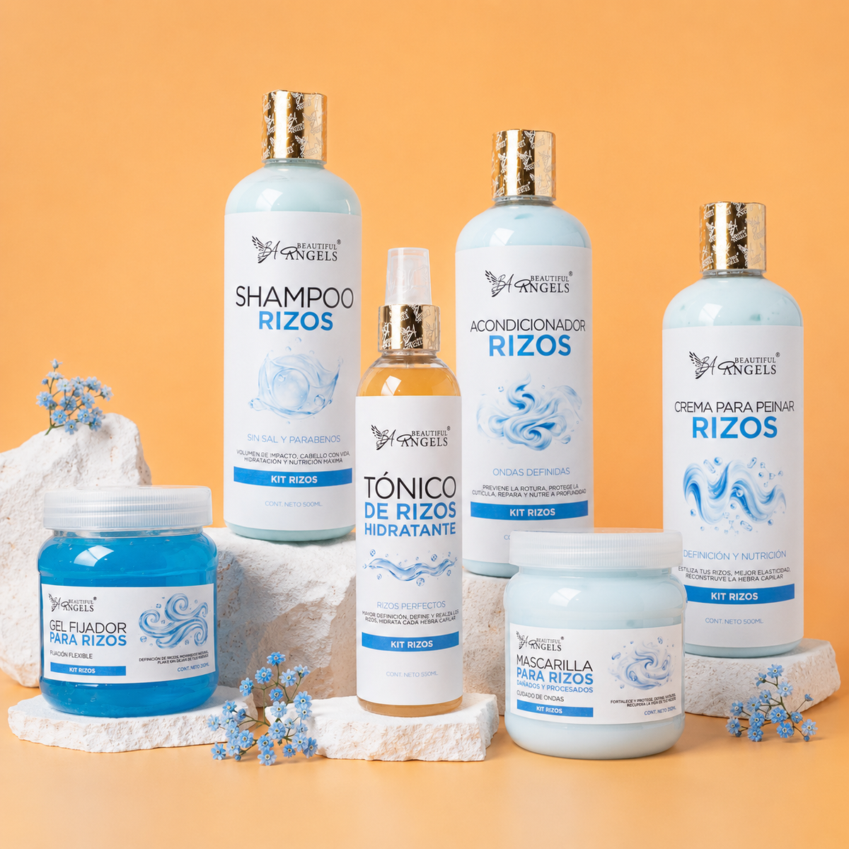 Kit Completo para Rizos Definidos, Hidratados y Llenos de Vida 500 ML